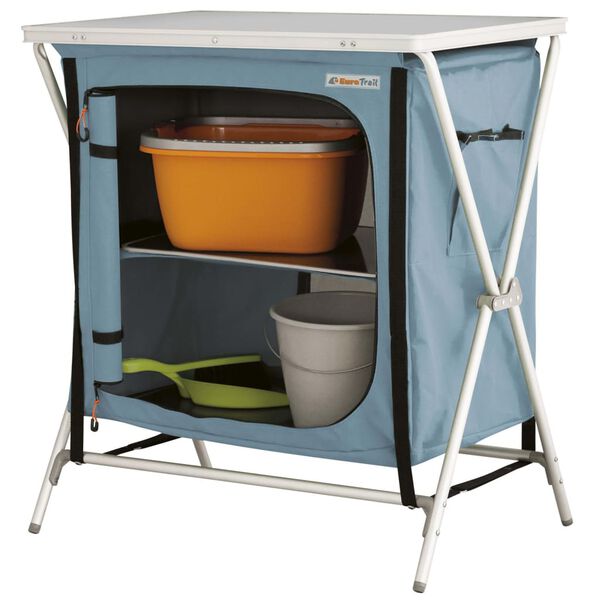 Eurotrail Armoire de camping St. Barts Bleu r&ecirc;ve