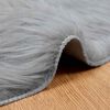 vidaXL Tapis en fausse Tafalla Gris &Oslash; 200 cm Polyester