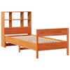 vidaXL Lit biblioth&egrave;que sans matelas cire marron 75x190 cm pin massif