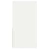 vidaXL Tables de chevet avec tiroir 2 pcs blanc 35x34x66,5 cm