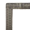 vidaXL Ensemble à manger de jardin 5 pcs coussins gris résine tressée