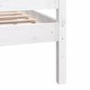 vidaXL Cadre de lit sans matelas blanc bois massif