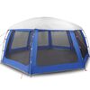 vidaXL Tente de piscine moustiquaire amovible parois maille bleu azur