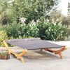 vidaXL Lit de repos ext&eacute;rieur 165x188,5x46 cm Bois courb&eacute; Anthracite