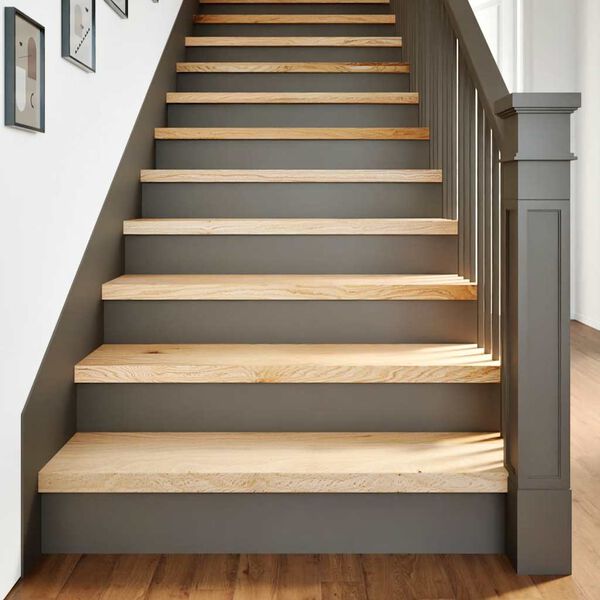 vidaXL Marches d'escalier 12pcs non trait&eacute; 90x25x2cm bois ch&ecirc;ne massif