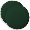 vidaXL Housse de coussin 2 pc HEERLEN Vert fonc&eacute; Diam. 30 cm Tissu