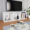 vidaXL Biblioth&egrave;que/Meuble TV Blanc 36x30x114 cm Bois d'ing&eacute;nierie