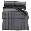 vidaXL Ensemble de housse de couette gris fonc&eacute; 260x240 cm Coton