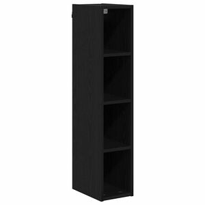 vidaXL Armoire suspendue avec stockage Ch&ecirc;ne noir 20 x 29,5 x 100 cm