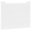 vidaXL Portes battantes 2 pc 80 x 50 cm Bois de pin massif Blanc