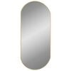 vidaXL Miroir mural Dor&eacute; 90x40 cm Ovale