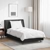 vidaXL Duvet d'&eacute;t&eacute; simple avec oreiller 2 pcs Blanc Microfibre
