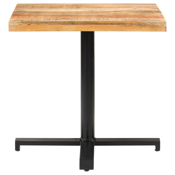 vidaXL Table de bistro Carr&eacute;e 80x80x75 cm Bois de manguier brut