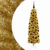 vidaXL Arbre de No&euml;l slim artificiel avec boules 180 cm 300 LED