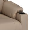 vidaXL Fauteuil de massage Cappuccino Similicuir