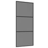 vidaXL Porte coulissante 90 x 205 cm Verre tremp&eacute; et aluminium