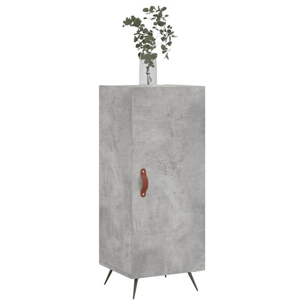 vidaXL Buffet Gris b&eacute;ton 34,5x34x90 cm Bois d'ing&eacute;nierie