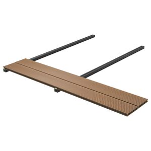 vidaXL Planche de terrasse 4 pi&egrave;ces Teck WPC