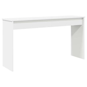 vidaXL Stand de clavier Blanc 120 x 32 x 64 cm Bois d'ing&eacute;nierie