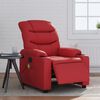 vidaXL Fauteuil de massage inclinable &eacute;lectrique rouge similicuir
