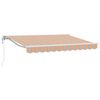 vidaXL Auvent r&eacute;tractable &eacute;lectrique Orange, Gris, Bleu, Blanc