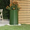 vidaXL Jardini&egrave;re de jardin Acier galvanis&eacute; 40x40x68 cm Vert