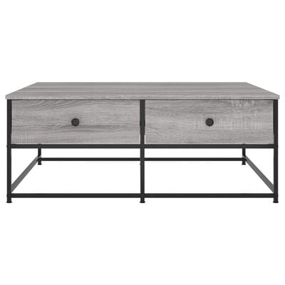 vidaXL Table basse sonoma gris 100x99x40 cm bois d'ingénierie