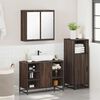 vidaXL Ensemble de meubles de salle de bain 3 pcs Chêne marron