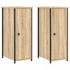 vidaXL Tables de chevet 2pcs ch&ecirc;ne sonoma 32x42x80cm bois d'ing&eacute;nierie
