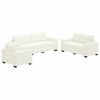 vidaXL Ensemble de Canap&eacute;s 3 pcs Cr&egrave;me 221 x 80 x 80 cm Velours