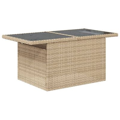 vidaXL Salon de jardin avec coussins 6 pcs beige résine tressée