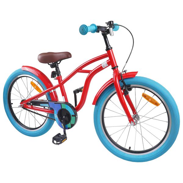 vidaXL V&eacute;lo pour Enfants 18 Pouces pour les 5-7 ans Rouge