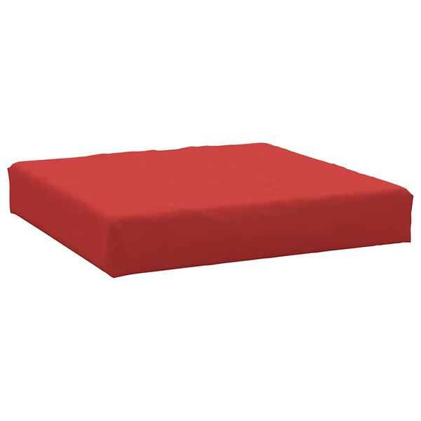 vidaXL Coussin de palette rouge 60x60x9,5 cm tissu oxford