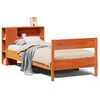 vidaXL Lit biblioth&egrave;que sans matelas cire marron 100x200 cm pin massif
