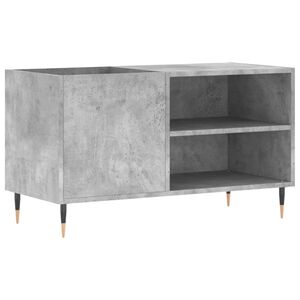 vidaXL Armoire &agrave; disques gris b&eacute;ton 85x38x48 cm bois d'ing&eacute;nierie