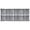vidaXL Chaises de jardin lot de 2 et coussins à carreaux gris Teck