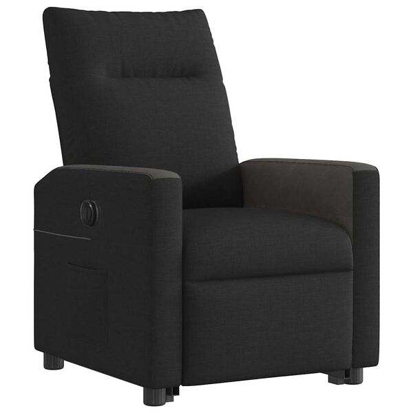 vidaXL Fauteuil inclinable &eacute;lectrique noir tissu