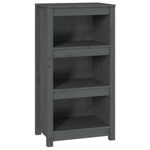 vidaXL Biblioth&egrave;que Gris 50x35x97 cm Bois de pin massif