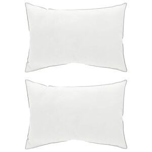 vidaXL Oreiller 2 pc 60 x 80 cm Laine australienne Blanc