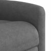 vidaXL Fauteuil inclinable de massage gris fonc&eacute; tissu microfibre