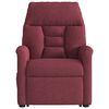 vidaXL Fauteuil inclinable de massage Rouge bordeaux Tissu