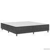 vidaXL Sommier &agrave; lattes de lit sans matelas gris tissu 180x200 cm