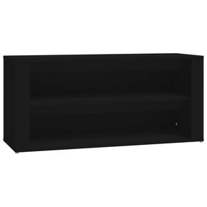 vidaXL &Eacute;tag&egrave;re &agrave; chaussures Noir 100x35x45 cm Bois d'ing&eacute;nierie