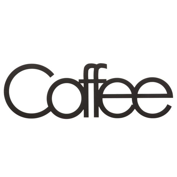 Homemania D&eacute;coration murale Mots 50x17 cm Acier Noir