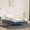 vidaXL Cadre de lit sans matelas bleu fonc&eacute; 80x210 cm velours