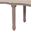 vidaXL Banc tissu bois massif 150x39,8x48 cm blanc cr&egrave;me