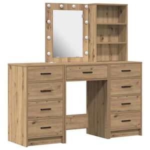 vidaXL Table de Toilette 3 pc Marron 40 x 41 x 135 cm