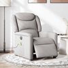 vidaXL Fauteuil de massage inclinable &eacute;lectrique gris nuage tissu
