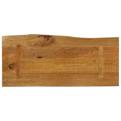 vidaXL Dessus de table 80x40x3,8 cm bord vivant bois massif manguier