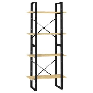 vidaXL Biblioth&egrave;que &agrave; 4 niveaux 60x30x140 cm Bois de pin massif